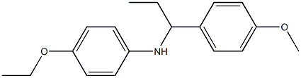 4-ethoxy-N-[1-(4-methoxyphenyl)propyl]aniline Struktur