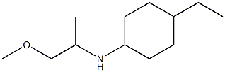 4-ethyl-N-(1-methoxypropan-2-yl)cyclohexan-1-amine Struktur