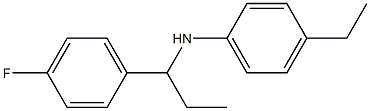 4-ethyl-N-[1-(4-fluorophenyl)propyl]aniline Struktur