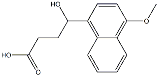 4-hydroxy-4-(4-methoxynaphthalen-1-yl)butanoic acid Struktur