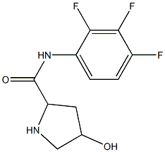 4-hydroxy-N-(2,3,4-trifluorophenyl)pyrrolidine-2-carboxamide Struktur