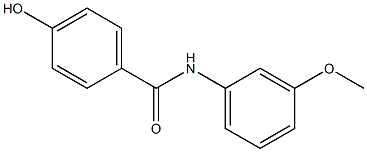 4-hydroxy-N-(3-methoxyphenyl)benzamide Struktur