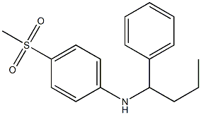 4-methanesulfonyl-N-(1-phenylbutyl)aniline Struktur