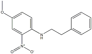 4-methoxy-2-nitro-N-(2-phenylethyl)aniline Struktur