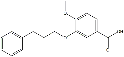 4-methoxy-3-(3-phenylpropoxy)benzoic acid Struktur