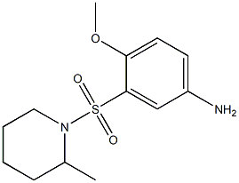 4-methoxy-3-[(2-methylpiperidine-1-)sulfonyl]aniline Struktur