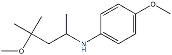 4-methoxy-N-(4-methoxy-4-methylpentan-2-yl)aniline Struktur