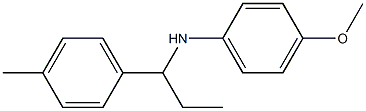 4-methoxy-N-[1-(4-methylphenyl)propyl]aniline Struktur