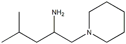 4-methyl-1-(piperidin-1-yl)pentan-2-amine Struktur