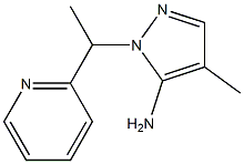 4-methyl-1-[1-(pyridin-2-yl)ethyl]-1H-pyrazol-5-amine Struktur