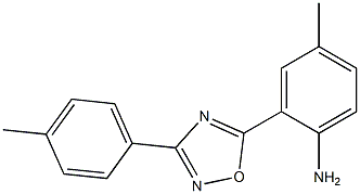 4-methyl-2-[3-(4-methylphenyl)-1,2,4-oxadiazol-5-yl]aniline Struktur