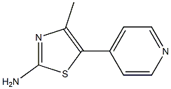 4-methyl-5-(pyridin-4-yl)-1,3-thiazol-2-amine Struktur