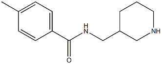 4-methyl-N-(piperidin-3-ylmethyl)benzamide Struktur