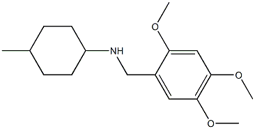 4-methyl-N-[(2,4,5-trimethoxyphenyl)methyl]cyclohexan-1-amine Struktur