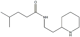 4-methyl-N-[2-(piperidin-2-yl)ethyl]pentanamide Struktur