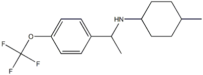 4-methyl-N-{1-[4-(trifluoromethoxy)phenyl]ethyl}cyclohexan-1-amine Struktur