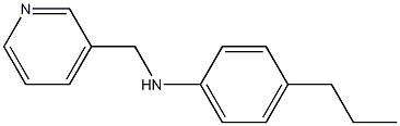 4-propyl-N-(pyridin-3-ylmethyl)aniline Struktur