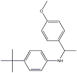 4-tert-butyl-N-[1-(4-methoxyphenyl)ethyl]aniline Struktur