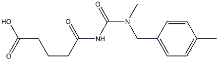 5-({methyl[(4-methylphenyl)methyl]carbamoyl}amino)-5-oxopentanoic acid Struktur