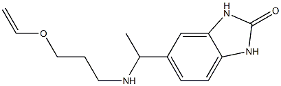 5-(1-{[3-(ethenyloxy)propyl]amino}ethyl)-2,3-dihydro-1H-1,3-benzodiazol-2-one Struktur