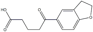 5-(2,3-dihydro-1-benzofuran-5-yl)-5-oxopentanoic acid Struktur