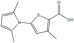 5-(2,5-dimethyl-1H-pyrrol-1-yl)-3-methylthiophene-2-carboxylic acid Struktur