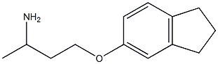 5-(3-aminobutoxy)-2,3-dihydro-1H-indene Struktur