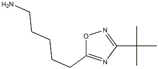 5-(3-tert-butyl-1,2,4-oxadiazol-5-yl)pentan-1-amine Struktur