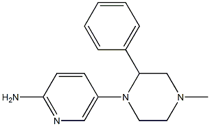 5-(4-methyl-2-phenylpiperazin-1-yl)pyridin-2-amine Struktur