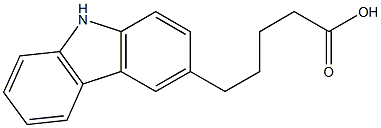 5-(9H-carbazol-3-yl)pentanoic acid Struktur