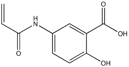 5-(acryloylamino)-2-hydroxybenzoic acid Struktur