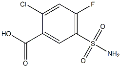 5-(aminosulfonyl)-2-chloro-4-fluorobenzoic acid Struktur