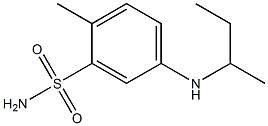 5-(butan-2-ylamino)-2-methylbenzene-1-sulfonamide Struktur