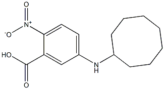 5-(cyclooctylamino)-2-nitrobenzoic acid Struktur