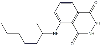 5-(heptan-2-ylamino)-1,2,3,4-tetrahydrophthalazine-1,4-dione Struktur