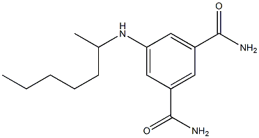 5-(heptan-2-ylamino)benzene-1,3-dicarboxamide Struktur