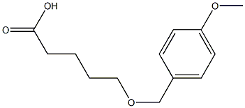 5-[(4-methoxyphenyl)methoxy]pentanoic acid Struktur