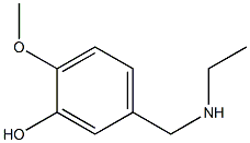 5-[(ethylamino)methyl]-2-methoxyphenol Struktur