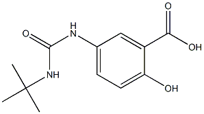 5-[(tert-butylcarbamoyl)amino]-2-hydroxybenzoic acid Struktur