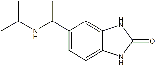 5-[1-(propan-2-ylamino)ethyl]-2,3-dihydro-1H-1,3-benzodiazol-2-one Struktur