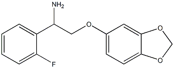 5-[2-amino-2-(2-fluorophenyl)ethoxy]-2H-1,3-benzodioxole Struktur