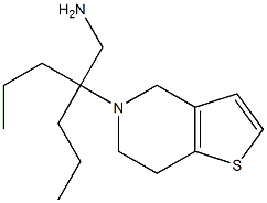 5-[4-(aminomethyl)heptan-4-yl]-4H,5H,6H,7H-thieno[3,2-c]pyridine Struktur