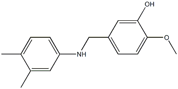 5-{[(3,4-dimethylphenyl)amino]methyl}-2-methoxyphenol Struktur