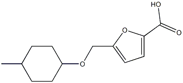 5-{[(4-methylcyclohexyl)oxy]methyl}-2-furoic acid Struktur