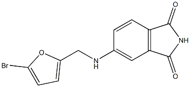 5-{[(5-bromofuran-2-yl)methyl]amino}-2,3-dihydro-1H-isoindole-1,3-dione Struktur