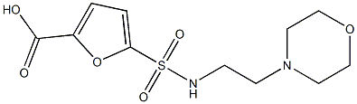 5-{[2-(morpholin-4-yl)ethyl]sulfamoyl}furan-2-carboxylic acid Struktur