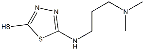 5-{[3-(dimethylamino)propyl]amino}-1,3,4-thiadiazole-2-thiol Struktur