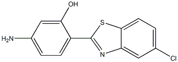 5-amino-2-(5-chloro-1,3-benzothiazol-2-yl)phenol Struktur