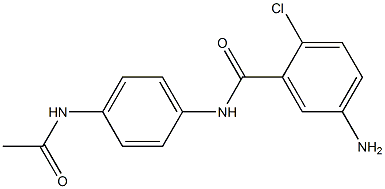 5-amino-2-chloro-N-(4-acetamidophenyl)benzamide Struktur