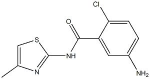 5-amino-2-chloro-N-(4-methyl-1,3-thiazol-2-yl)benzamide Struktur